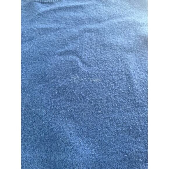 Tory Sport Womens Pullover Crewneck Sweater Rib Trim Knit Blue High Low Medium - Picture 8 of 16